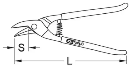 Ножницы 1180147 KS TOOLS