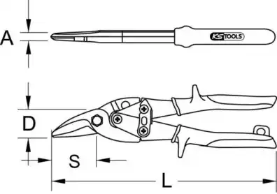 Ножницы 1180052 KS TOOLS