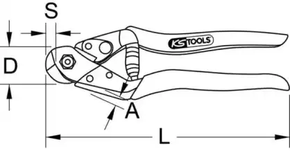 Ножницы 1180092 KS TOOLS