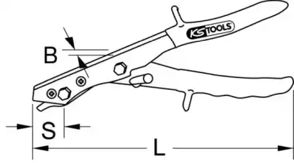 Ножницы 1402175 KS TOOLS