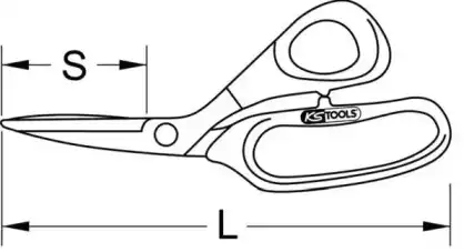 Ножницы по ткани 1180011 KS TOOLS