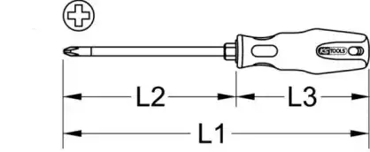 Отвертка 1591023 KS TOOLS