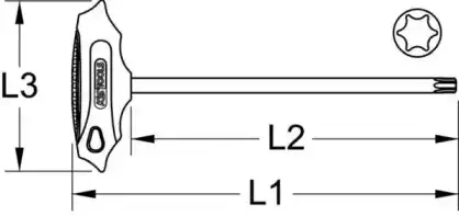 Отвертка 1588018 KS TOOLS