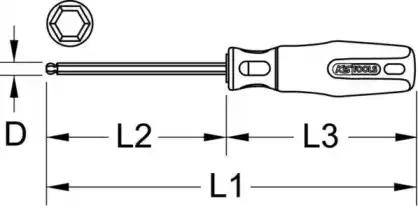 Отвертка 1591064 KS TOOLS