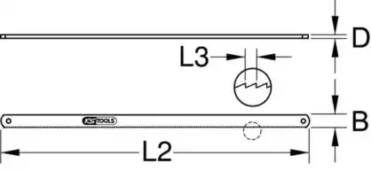 Полотно пилы 9629034 KS TOOLS