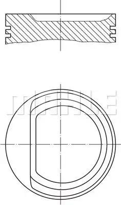 Поршень 010 29 01 MAHLE