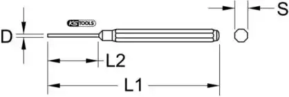 Пробойник 1620405 KS TOOLS