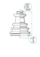 190976, Пыльник шруса GKN