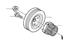 шкив коленвала Volv 1275801 VOLVO