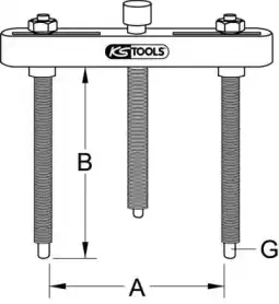 Съемник 6050304 KS TOOLS