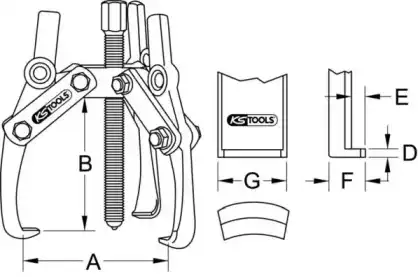 съемник 6303402 KS TOOLS