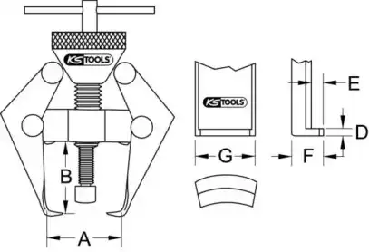 съемник 7001179 KS TOOLS