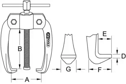 съемник 7001165 KS TOOLS