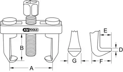 съемник 7001185 KS TOOLS