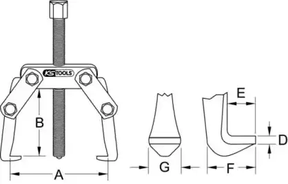 съемник 6203102 KS TOOLS