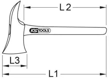 Топор 9639610 KS TOOLS