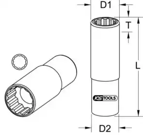Торцовый ключ 9113991 KS TOOLS