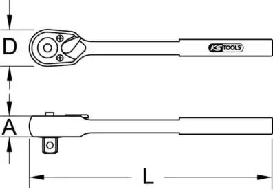Трещотка 9653800 KS TOOLS