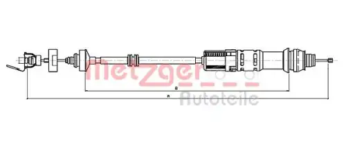 Трос сцепления METZGER 112199