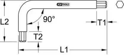 угловая отвертка 9650425 KS TOOLS