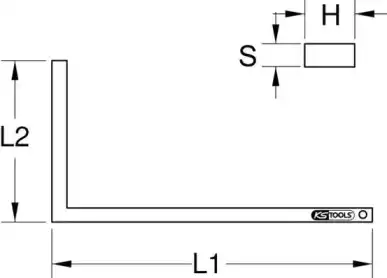 Угольник 3000253 KS TOOLS