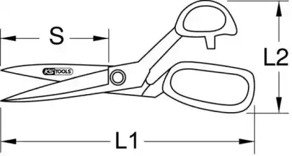 Универсальные ножницы 9651302 KS TOOLS