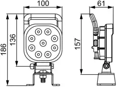 Фара HELLA 1GA357103082