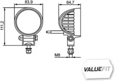Фара HELLA 1G0357000011