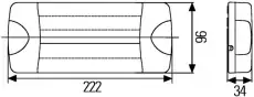 Фонарь габаритный HELLA 2SD980613211