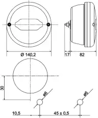 Фонарь габаритный HELLA 2SD013155001