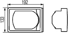 Фонарь габаритный HELLA 2SB345982007
