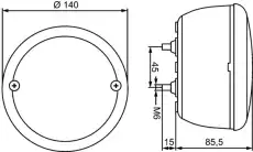 Фонарь габаритный HELLA 2SD357026201