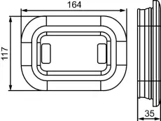 Фонарь габаритный HELLA 2SB357025001