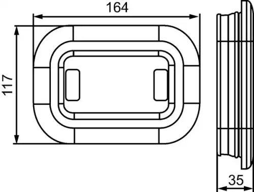 Фонарь габаритный HELLA 2SB357025001