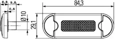 Фонарь габаритный HELLA 2XT980855117