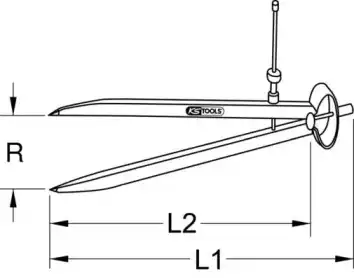 Циркуль 3000404 KS TOOLS