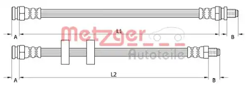 Шлангопровод 4110995 METZGER
