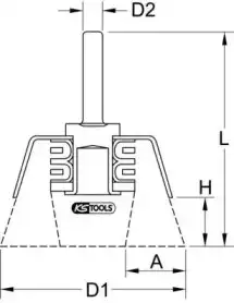 Щётка 3400011 KS TOOLS