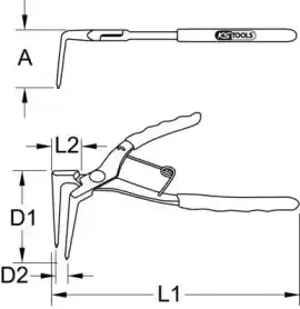 Щипцы 5001037 KS TOOLS