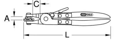 Щипцы 1151043 KS TOOLS
