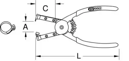 Щипцы 1151040 KS TOOLS