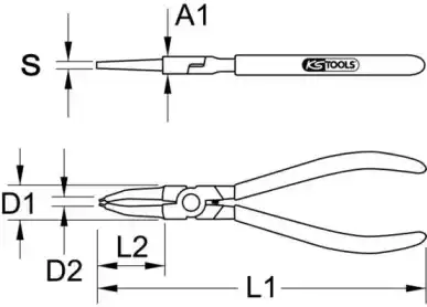 Щипцы 5001034 KS TOOLS