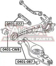 Рычаг подвески ASVA 0401-022