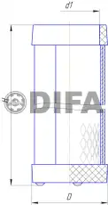 Фильтр воздушный DIFA DIFA43123-01