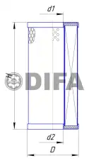 Фильтр масляный DIFA DIFA 5336M