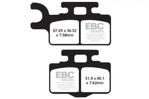 Тормозные колодки дисковые EBC FA302TT