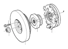 шкив коленвала Volv 3528444 VOLVO