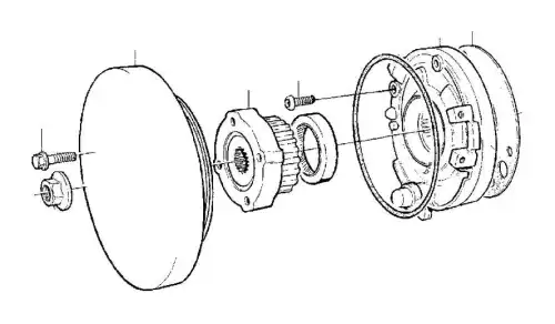 шкив коленвала Volv 3528444 VOLVO