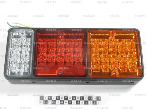 01056R LED стоп 214-1957 ZEVS