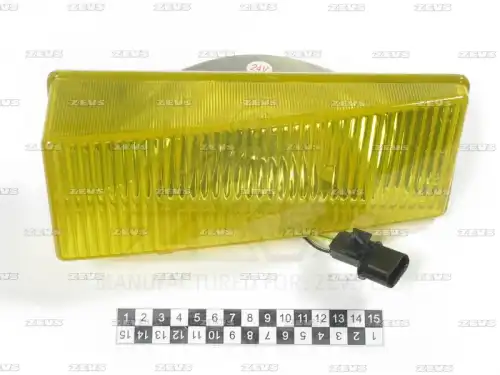 037105L Туманка желтая ZEVS